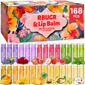 168 Pcs Lip Balms Bulk RBUGR 168 Pcs Lip Balm Bulk, 12 Flavored Lip Balm Pack for Women