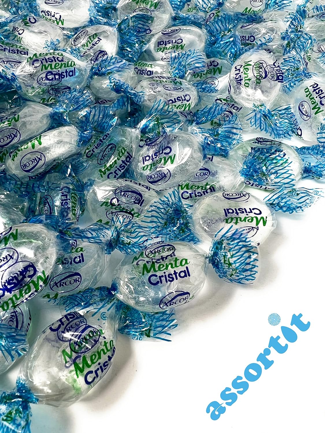 Holiday Crystal Clear Mints - 6 lbs - Clear Refreshing and Elegant After Dinner Mint Hard Candies - Bulk American Vintage Candy Assortment - Individually Wrapped, 96 oz.