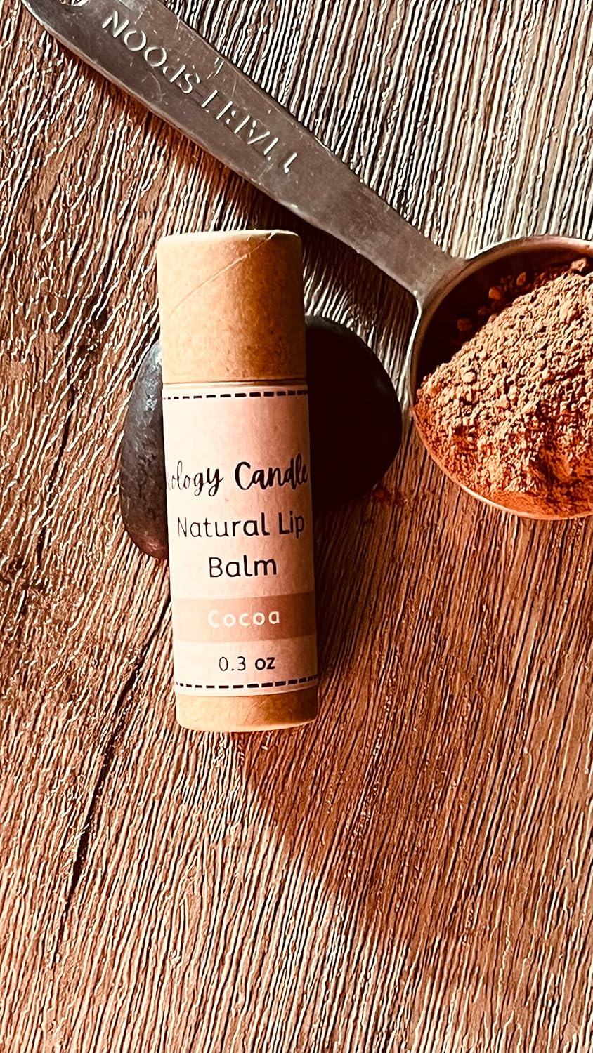 Handmade Natural Lip Balm Set of 5- Original, Mint, Cocoa, Lavender, Grapefruit - 5 Pack