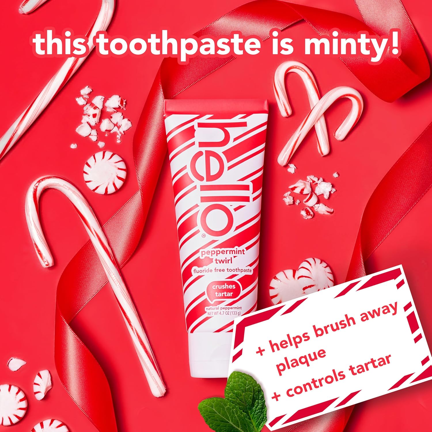 Hello Fluoride Free Toothpaste and Soft Charcoal Toothbrush Adult Stocking Stuffer Kit, Holiday Gift Set, Black Toothbrushes, Mint Toothpaste, SLS Free, Crushes Tartar