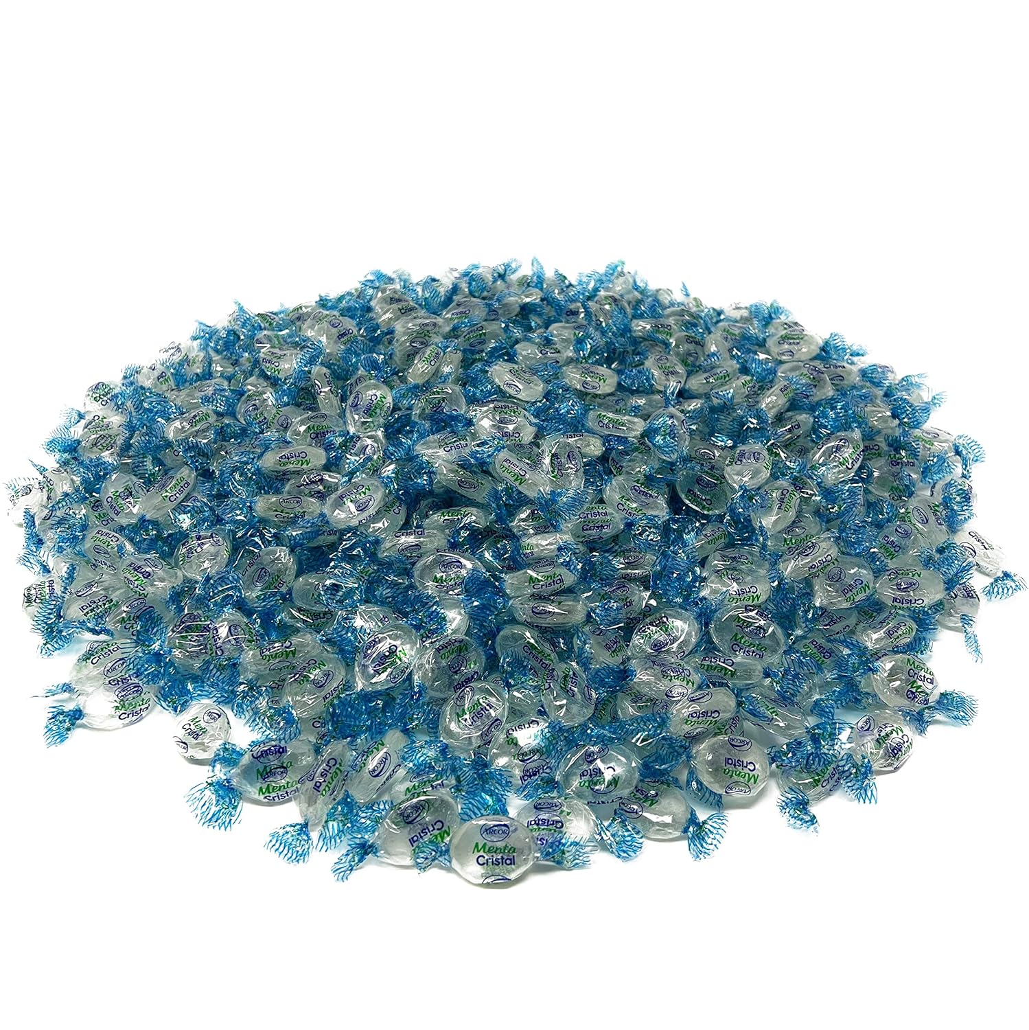 Holiday Crystal Clear Mints - 6 lbs - Clear Refreshing and Elegant After Dinner Mint Hard Candies - Bulk American Vintage Candy Assortment - Individually Wrapped, 96 oz.