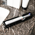 Acrylic Electric Toothbrush Holder with Diatomite Drying Stone, Bathroom Drawer Organizer with Drainage Hole for Tooth Brush, Compatible with Philips, Oral-B (Black)