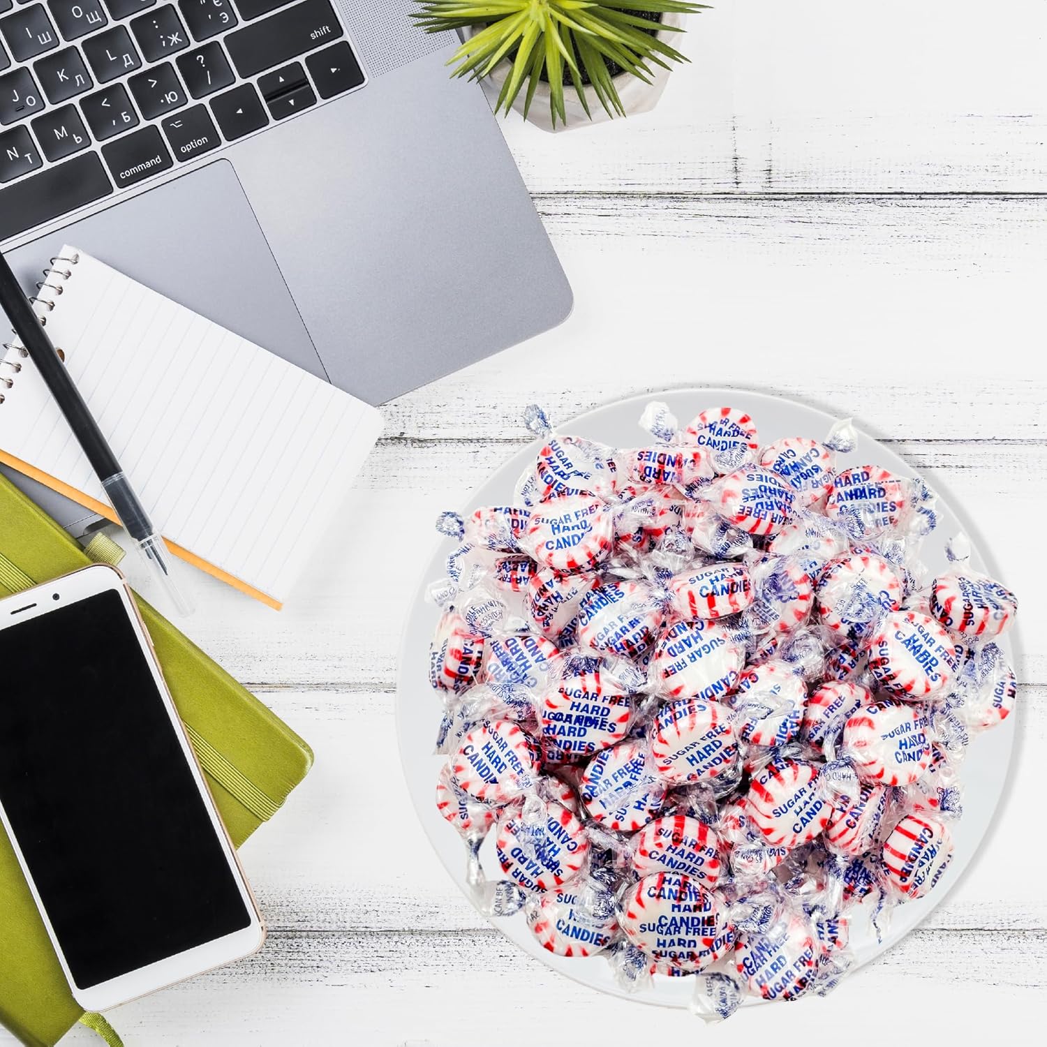 Sugar-Free Starlight Peppermints | 1-Pound Bag | Hard Candy (Pack of 2)