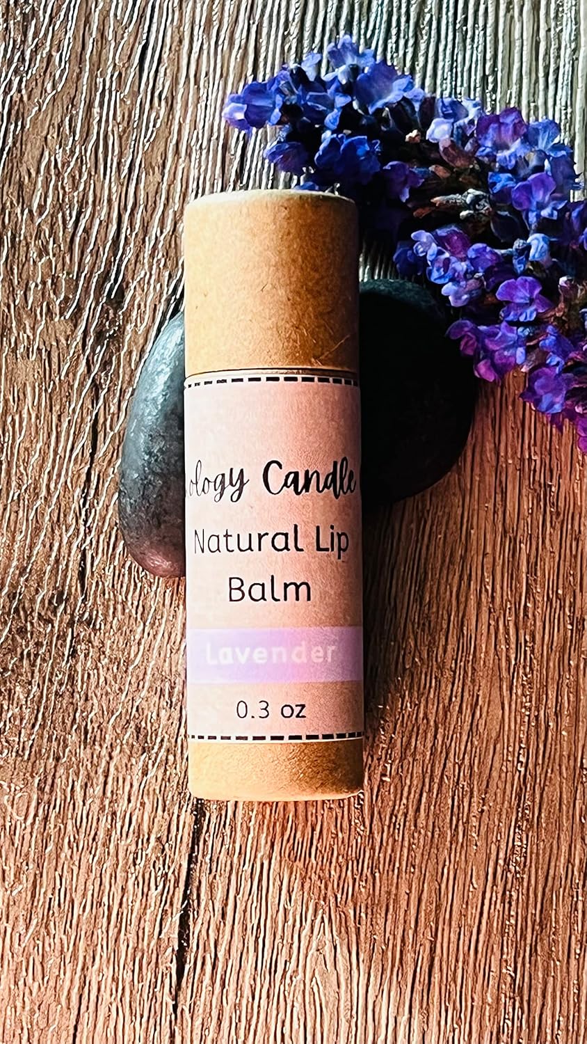 Handmade Natural Lip Balm Set of 5- Original, Mint, Cocoa, Lavender, Grapefruit - 5 Pack