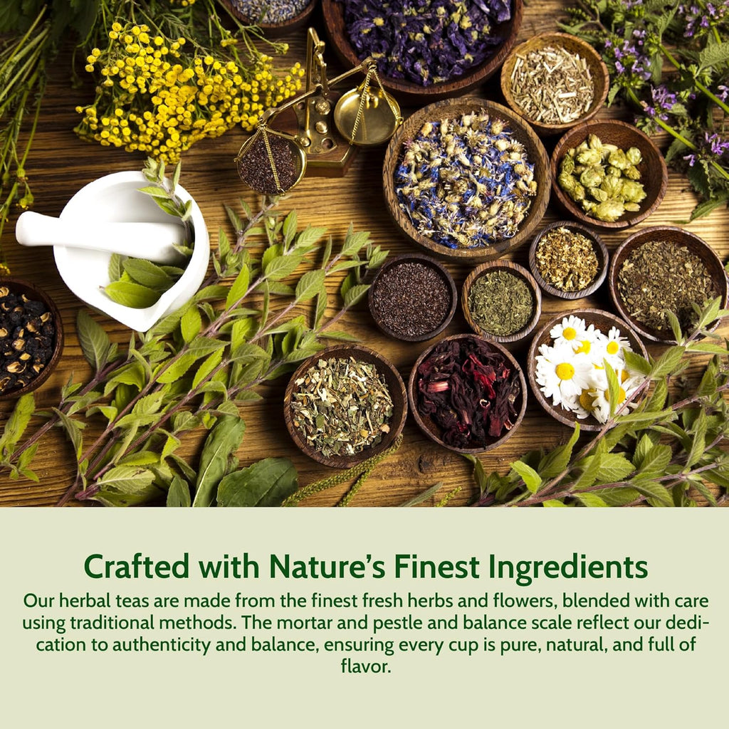 Smoke Camp Crafts Herbal Tea Blend - Rosy Mint Blend, 1 oz (28 g) - Valentine's Day, Lover's Tea