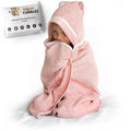 Premium Toddler Towels with Hood - Extra Soft Rayon from Bamboo Toddler Bath Towel (Pink)