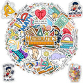 100 PCS Math Stickers Pack, Vinyl Waterproof Decals of Numbers Equations Geometry Algebra Graphs and Pi Symbols, Fun Gift for Kids Teens Adults Students Teachers Water Bottle Scrapbook