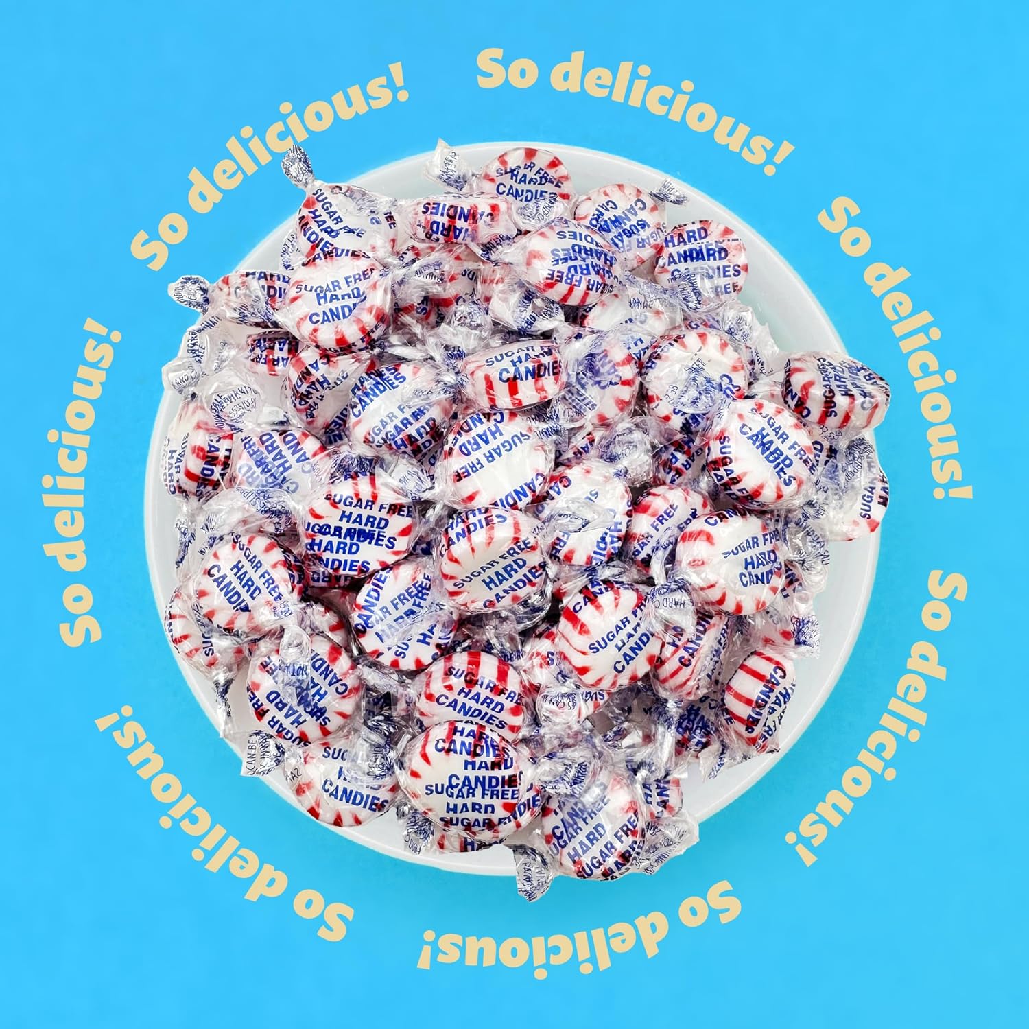 Sugar-Free Starlight Mints | 1-Pound Pack | Peppermint Hard Candy
