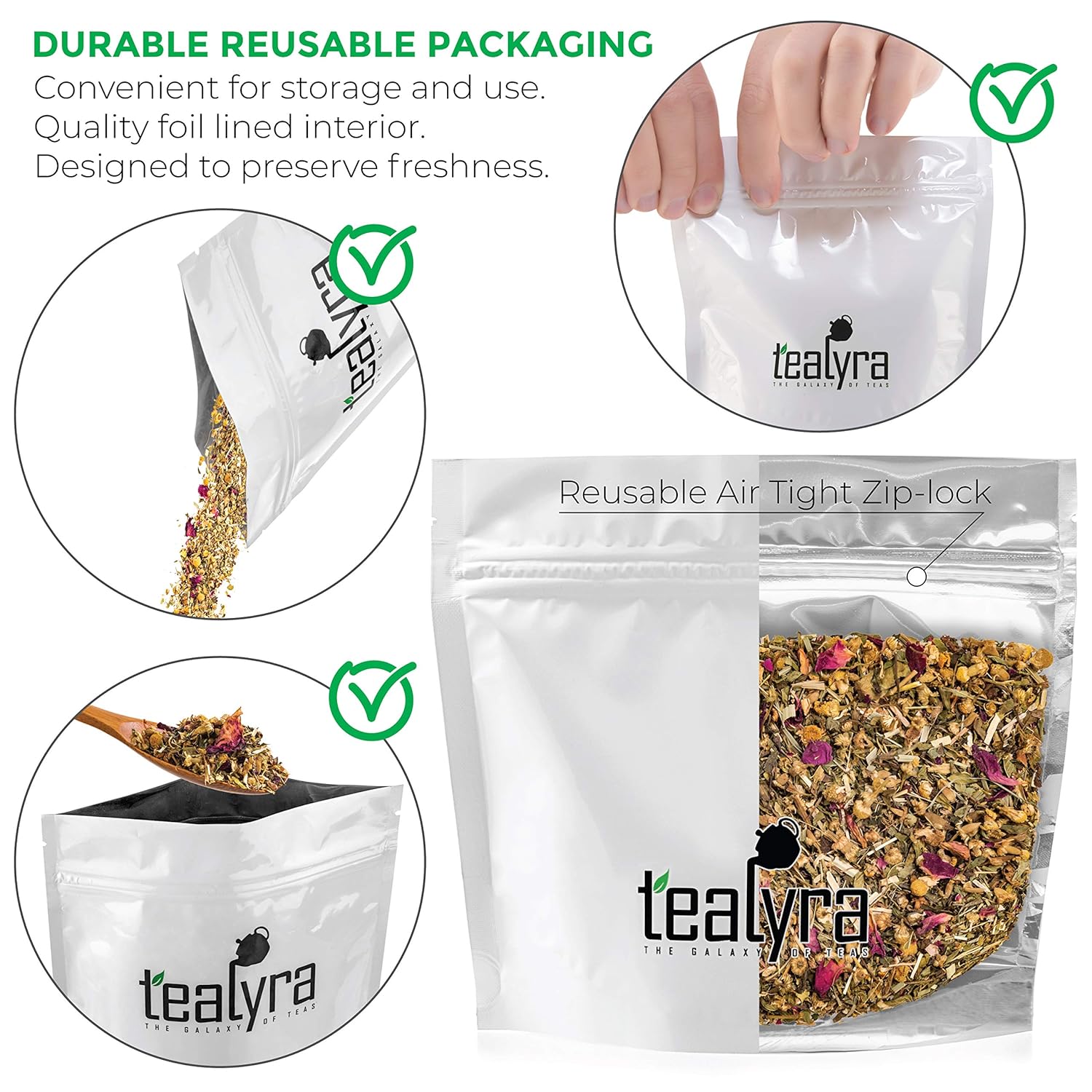 Tealyra - Bedtime - Chamomile - Spearmint - Hemp Leaves - Unique Relaxing Herbal Loose Leaf Tea - Sleep and Calm Tea - All Natural - 112g (4-ounce)