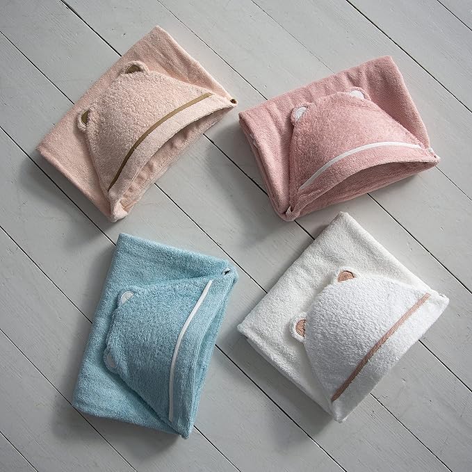 Premium Toddler Towels with Hood - Extra Soft Rayon from Bamboo Toddler Bath Towel (Beige)