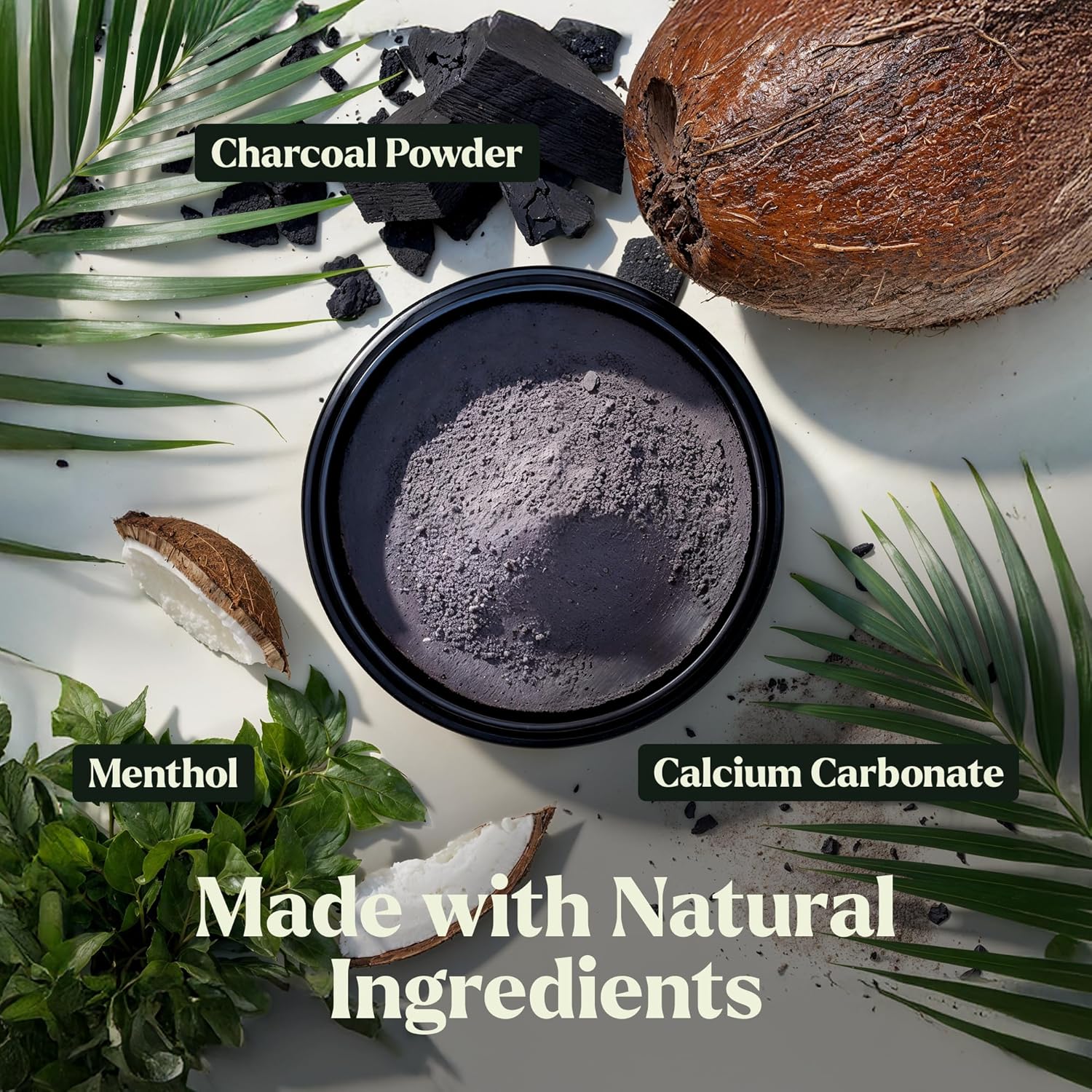 Lagunamoon Activated Charcoal Teeth Whitening Powder - 50g Natural Coconut Charcoal, Effective Teeth Stain Remover and Toothpaste Alternative - Safe for Gums Or Enamel