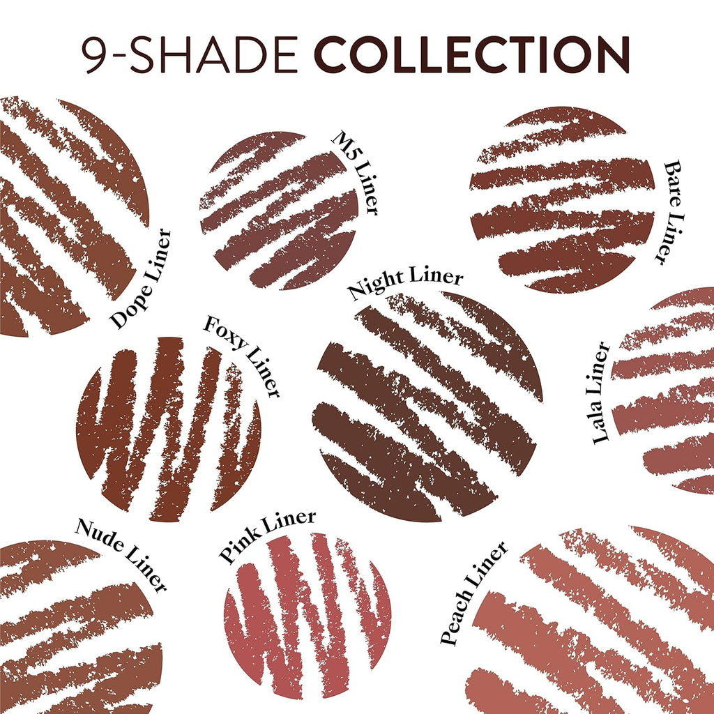 Mented Cosmetics Lip Liner for Women, Dark Brown Lipliner Lip Pencil, Waterproof Lipliner, Vegan + Cruelty Free Makeup, Peach