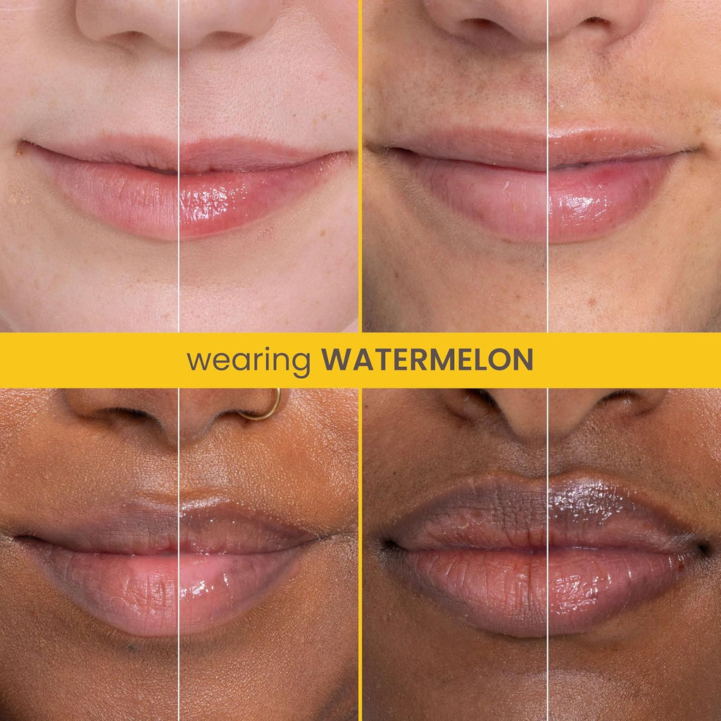 Burt's Bees Stocking Stuffers, Rescue Lip Relief, Watermelon, Hydrating Lip Balm for Dry Cracked Lips, with Responsbily Sourced Beeswax and Shea Butter, 100% Natural Origin, 1 Squeezy Tube, 0.35oz