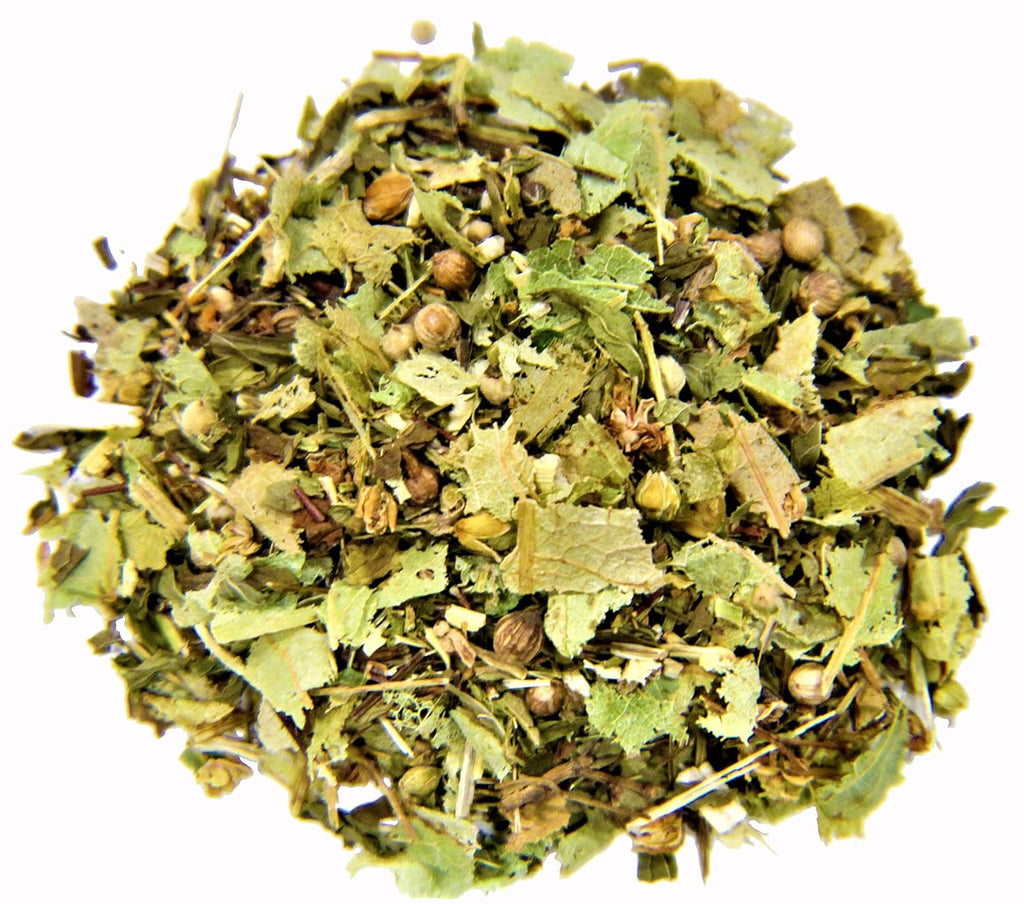 Nelson's Tea Mint Melange - Caffeine-Free, Herbal Loose Leaf Tea - Green Rooibos, spearmint, echinacea, linden leaf, coriander, eucalyptus (Sample 0.3 Oz)