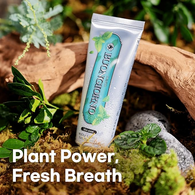 Original Toothpaste (Herbal Mint) – Natural Fluoride Korean Toothpaste for Fresh Breath, Plaque Removal, Strengthens Enamel, Paraben & SLS Free (3.52fl oz / 100g)