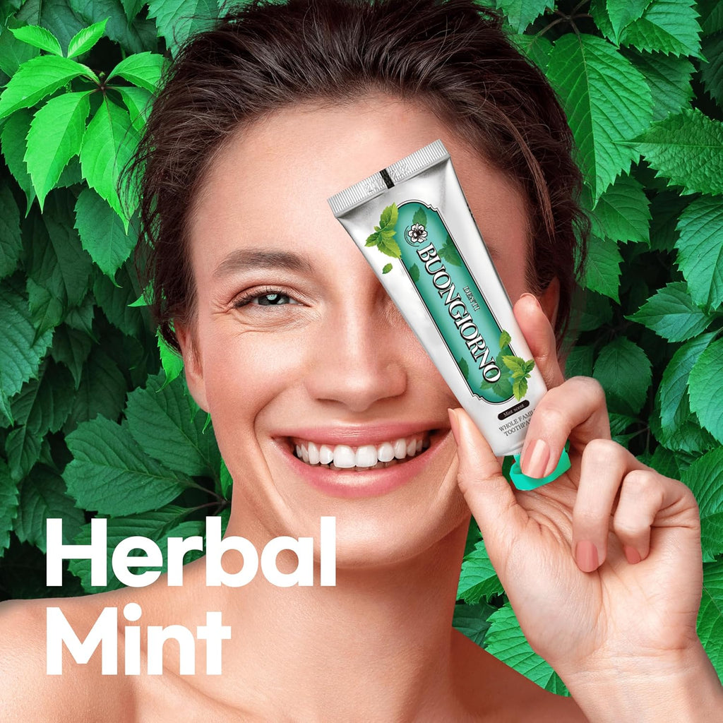 Original Toothpaste (3 Pack, Herbal Mint) – Natural Fluoride Korean Toothpaste for Fresh Breath, Plaque Removal, Strengthens Enamel, Paraben & SLS Free (3.52fl oz / 100g)