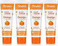 Himalaya Botanique Kids Toothpaste, Herbal, Orange Flavor, Fights Plaque, Fluoride Free, Gentle, No Artificial Flavors or Colors, SLS Free, Gluten Free, Cruelty Free, Vegan, Foaming, 4 Oz, 4 Pack…