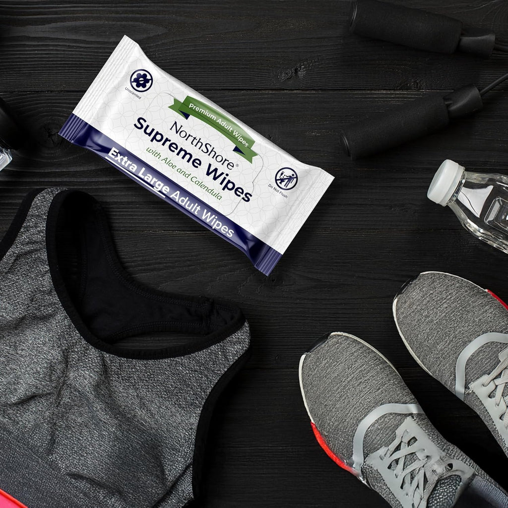 NorthShore Supreme Heavy-Duty Quilted Wipes, X-Large, 9 x 13 in., Pack of 50