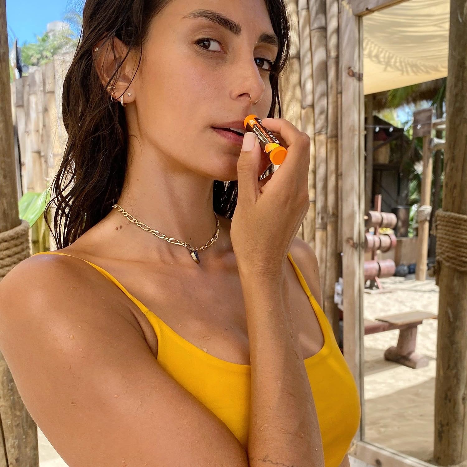 Panama Jack Sunscreen Lip Balm - SPF 45, Broad Spectrum UVA-UVB Sunscreen Protection, Prevents & Soothes Dry, Chapped Lips, Dreamsicle, 12-pack