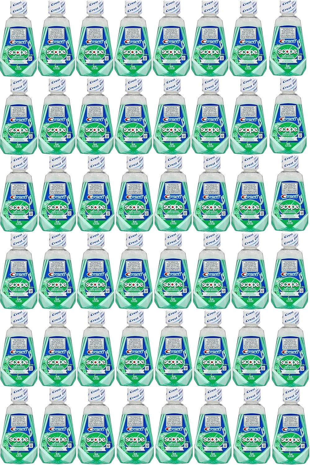 Scope Travel Size Mouthwash Classic Original Mint 1.2 Oz 48 Pack