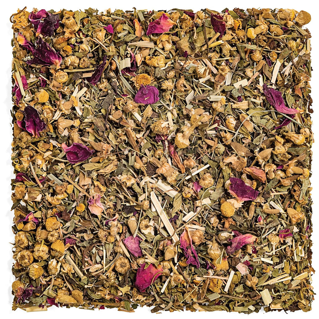 Tealyra - Bedtime - Chamomile - Spearmint - Hemp Leaves - Unique Relaxing Herbal Loose Leaf Tea - Sleep and Calm Tea - All Natural - 224g (8-ounce)