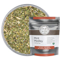 Golden Moon Tea Organic Mint Medley Herbal Tea - Caffeine Free - Loose Leaf, Non GMO - 1 Pound (192 Servings)