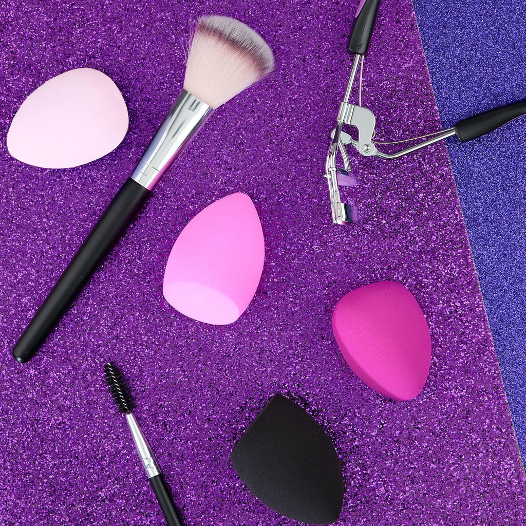 12pc Beauty Blenders Value Pack - Assorted Cosmetic Makeup Sponge Beauty Blender Set For Foundation, Blush, Concealer, Eyeshadow, Contour & Highlighter Pastel