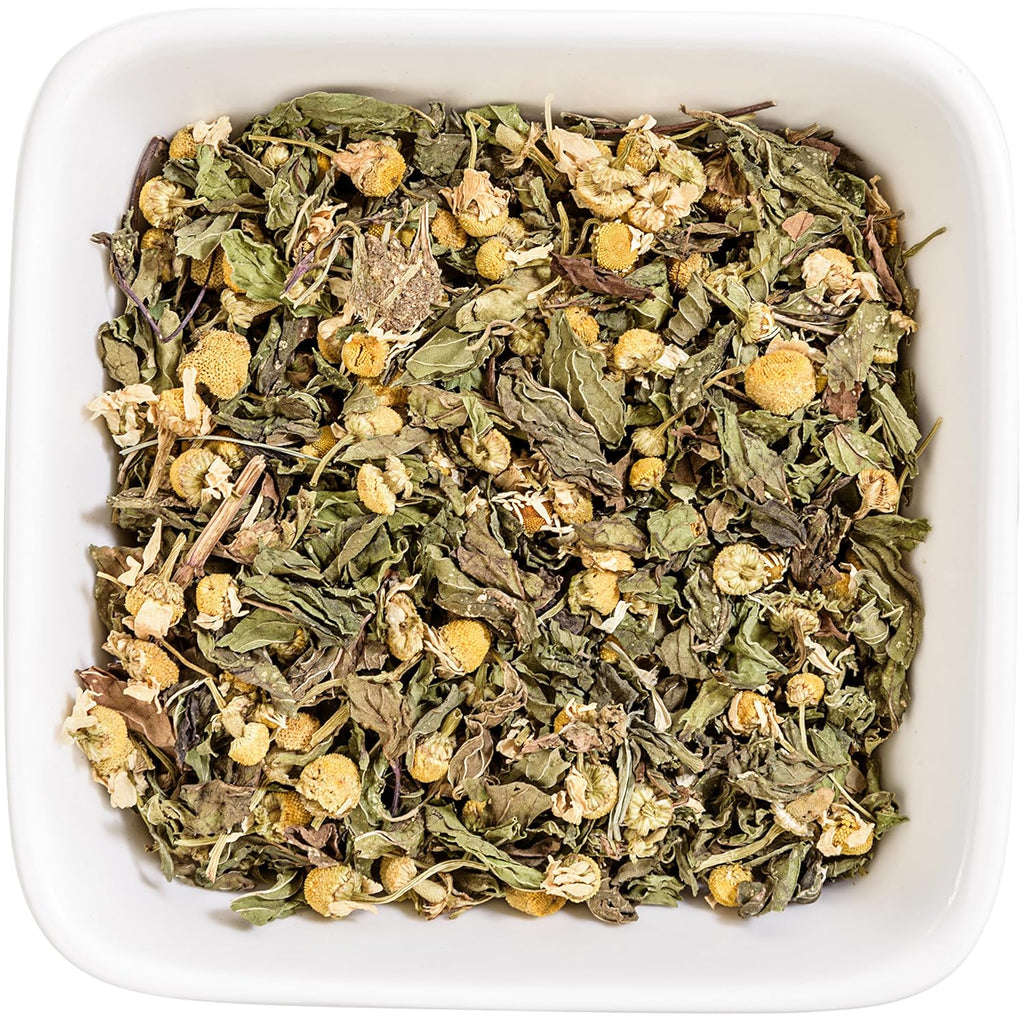 Tealyra - Chamomile and Spearmint - Herbal Loose Leaf Tea - Calming and Relaxing Tea - Caffeine-Free - 100% Natural Ingredients - 110g (4-ounce)