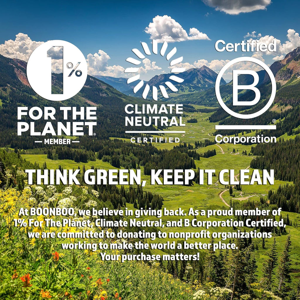 BOONBOO Dental Floss Refill, Bamboo Charcoal Woven Thread, 8 Pieces, Unflavored